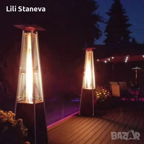 Газов отоплител-чадър 13 kW, 227 см – външен газов отоплител с калъф и защити + маймунка. , снимка 7 - Други - 53280214