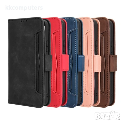Honor 400 5G Кожен Калъф Портфейл с Джобове за Карти + Протектор | Черен, Тъмносин, Кафяв, Розов, Че, снимка 11 - Калъфи, кейсове - 50513645