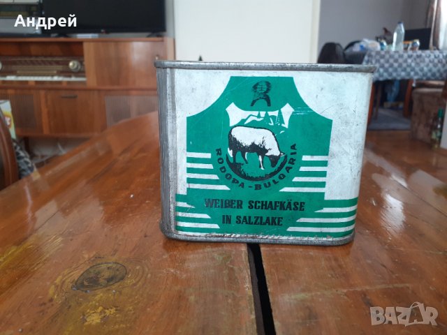 Стара кутия от сирене на Родопа, снимка 2 - Други ценни предмети - 31634330