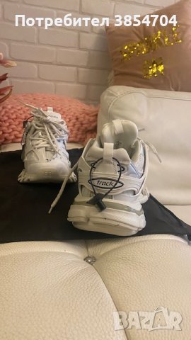 сникърси Баленсиага*37*BALENCIAGA women's track trainers in white*, снимка 9 - Маратонки - 42363148