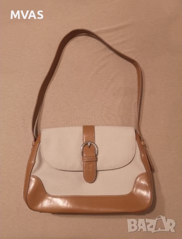 Нова бежова чанта за рамо дамска среден размер, снимка 2 - Чанти - 36860086