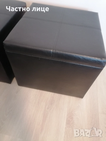 Като нови кожени табуретки , снимка 7 - Дивани и мека мебел - 52855724