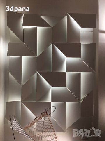 3Д ПАНЕЛИ от гипс, декоративни облицовки за стени / Led пана №0035, снимка 10 - Облицовки - 39795183