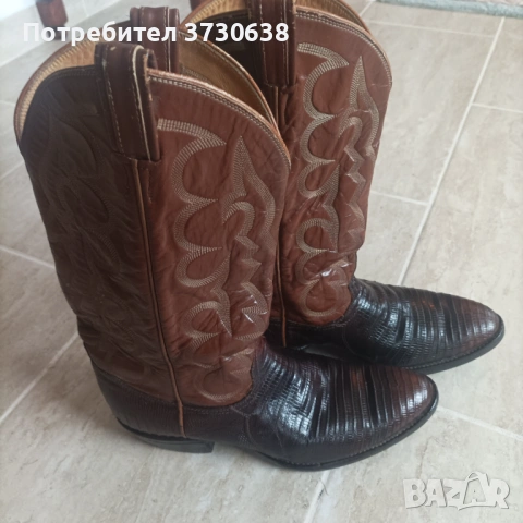 Оригинални каубойски ботуши кожа броненосец, снимка 5 - Мъжки ботуши - 53363739