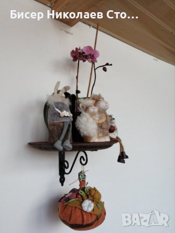 Етажерки - цветарници от дъбов масив(автентични бъчви)с ковно желязо, снимка 7 - Декорация за дома - 39828471