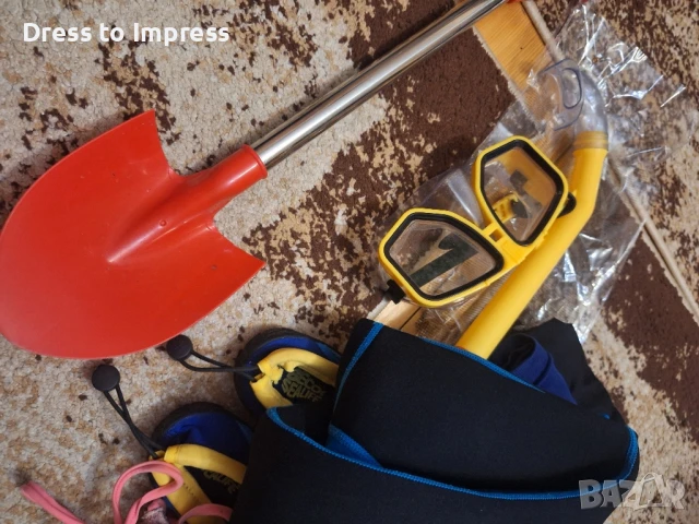 Детски сет за плаж шнорхел и обувки, снимка 6 - Други - 51412925