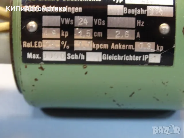 Ел. магнит VEB Typ GM2.5 control magnet 24VDC, снимка 5 - Резервни части за машини - 47673745