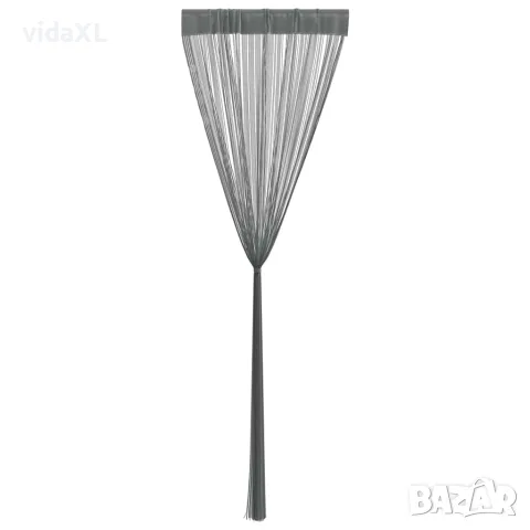 vidaXL Завеси тип „канап“, 2 бр., антрацит, 140x250 см, снимка 5 - Пердета и завеси - 56147555