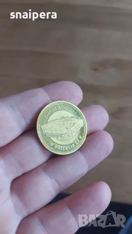 Сувенирна монета - Валенсия, снимка 3 - Нумизматика и бонистика - 47451068