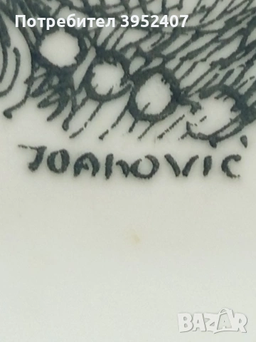 Порцеланова чиния, снимка 3 - Чинии - 53174890