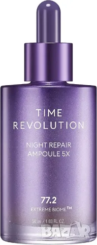 Серум за Млада и Сияйна Кожа, Missha Time Revolution Night Repair Ampoule 5X Крем за Лице, Балсам!