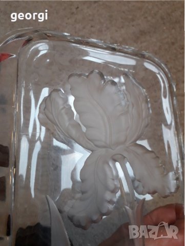 Стъклено плато поднос   17/1, снимка 6 - Чинии - 31640828