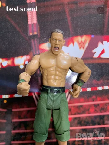 Екшън фигура WWE John Cena Джон Сина Ruthless Aggression Green Army figure играчка, снимка 3 - Колекции - 48831124