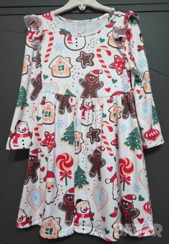 Детска коледна рокля 