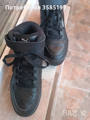 Кожени кецове Puma, снимка 3 - Детски маратонки - 52372042