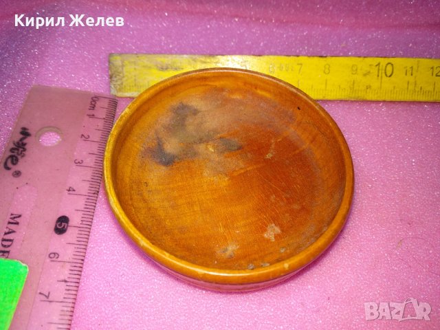 СТАРА МАЛКО ДЕКОРАТИВНА ДЪРВЕНА ЧИНИЙКА За МЕХАНА БИТОВ КЪТ КОЛЕКЦИЯ ДЕКОРАЦИЯ 42903, снимка 2 - Декорация за дома - 44312662