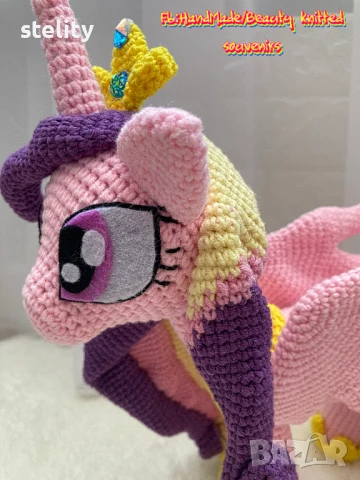 Плетена играчка еднорог, снимка 4 - Други - 51297261