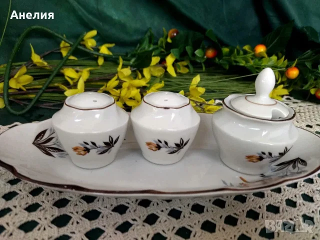 Комплект красота - Рижка фабрика СССР, снимка 12 - Чинии - 55994584