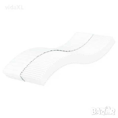 vidaXL Дунапренов матрак за деца, бял, 80x160 см, твърдост H2 H3