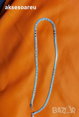 Ново колие медальон метална плоска верижка Love You модни бижута за подарък за Свети Валентин медаль, снимка 11 - Колиета, медальони, синджири - 38330902