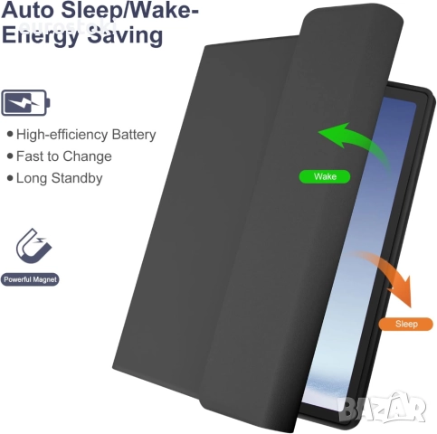 Кейс с клавиатура HOTLIFE за Samsung Galaxy Tab А9+ 11 инча 2023 (SM-X210/X215/X216B), снимка 5 - Калъфи, кейсове - 51545884