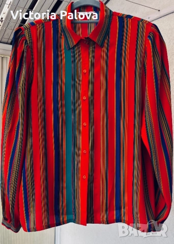  Vintage блуза/риза  MAEPSY BANG HIGH FASHION , снимка 6 - Ризи - 52095519