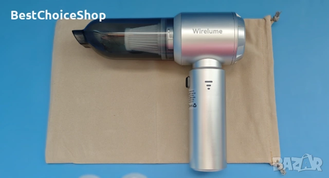 Преносима прахосмукачка за кола Wirelume, безжична, мощна, безчетков мотор, 22 000 Pa, снимка 3 - Прахосмукачки - 53927938