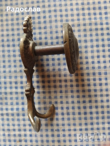 стара бронзова закачалка , снимка 3 - Декорация за дома - 54089989