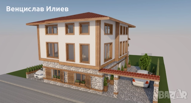 Уникален имот с готов проект за къща за гости – с. Долно Драглище, снимка 4 - Къщи - 51812950