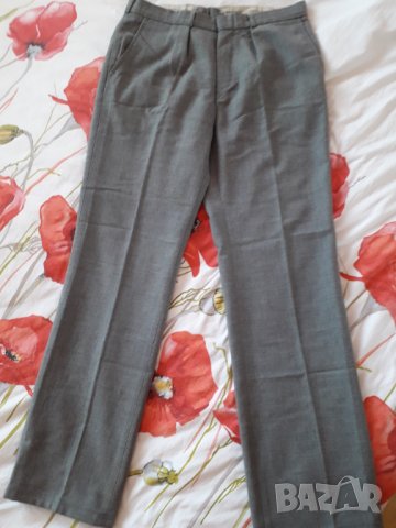 Мъжки вълнен панталон сив размер М-Л, снимка 5 - Панталони - 31692251