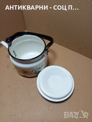 Соц Стара Емайлирана Съдинка. , снимка 4 - Антикварни и старинни предмети - 51781588