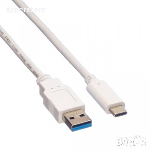 Кабел USB Type C към USB-A 3.1 Digital One SP01190 Бял, USB Type C to USB-A M/M