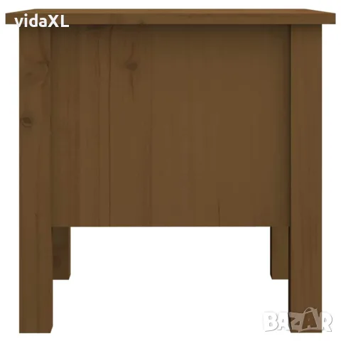 vidaXL Странични масички 2 бр меденокафяви 40x40x39 см бор масив, снимка 10 - Маси - 56147961