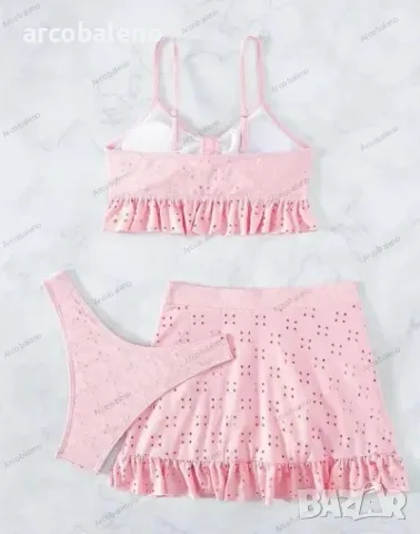 Дамски бански костюм от три части с пола, 4цвята , снимка 13 - Бански костюми - 50339773