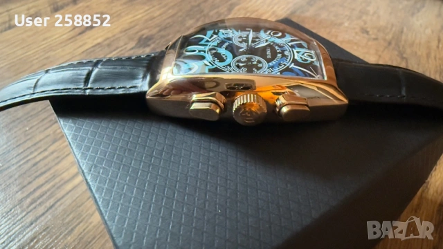 Franck Muller -Vintage Chronograph Quartz  - Мъжки часовник - Нов , снимка 3 - Мъжки - 53218912