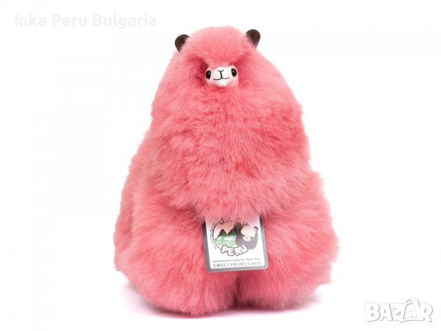 Усмихната алпака – голяма, 32 см, Cotton Candy, снимка 2 - Плюшени играчки - 37129543