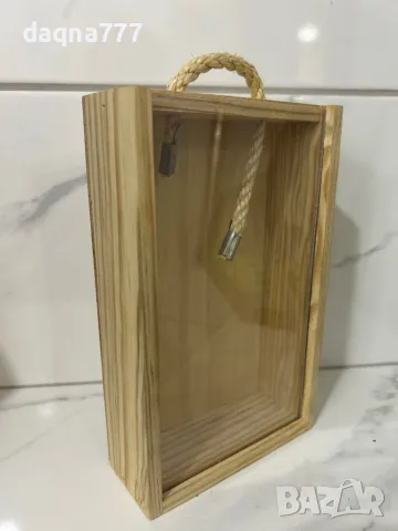 Нова дървена кутия с прозрачен капак Германия, снимка 13 - Декорация за дома - 49419697