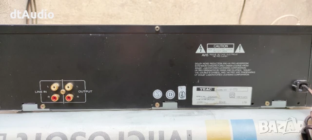 Касетен дек, триглав - Teac V-770, снимка 5 - Декове - 50599454