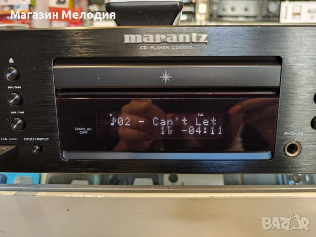 CD Player Marantz CD 6005 с оригинално дистанционно. В отлично техническо и визуално състояние., снимка 8 - Декове - 51723384