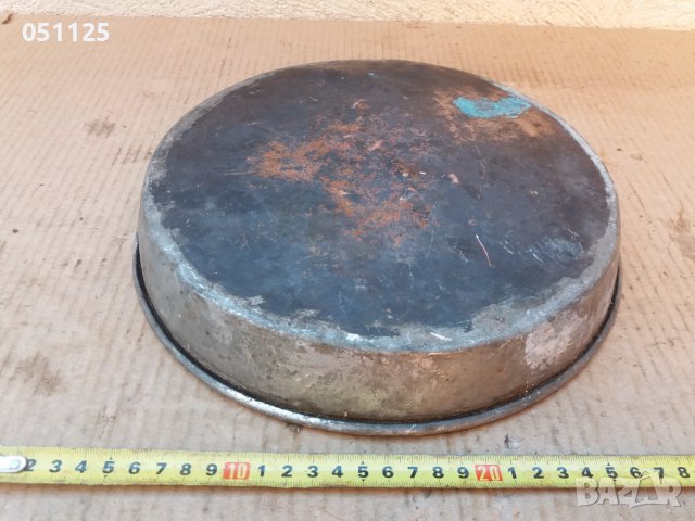 кована възрожденска тавичка - медна, калайдисана , снимка 7 - Антикварни и старинни предмети - 37491752