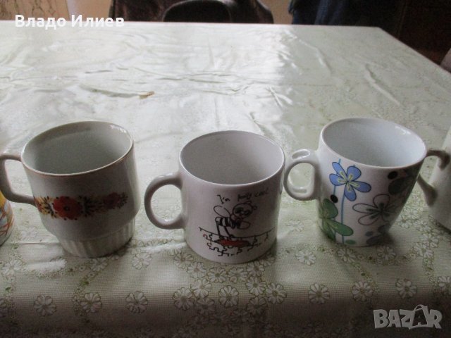 Чаши и сервизи стъклени, порцеланови и пластмасови разнообразни, и метални канчета, снимка 17 - Чаши - 31542829