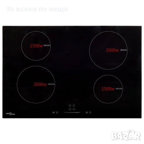 Индукционен Плот С 4 Котлона Сензорен Контрол Стъкло 77см 7000W Код P789, снимка 3 - Печки, фурни - 50743911