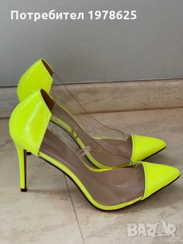 Обувки цвят неон, снимка 3 - Дамски обувки на ток - 29256668