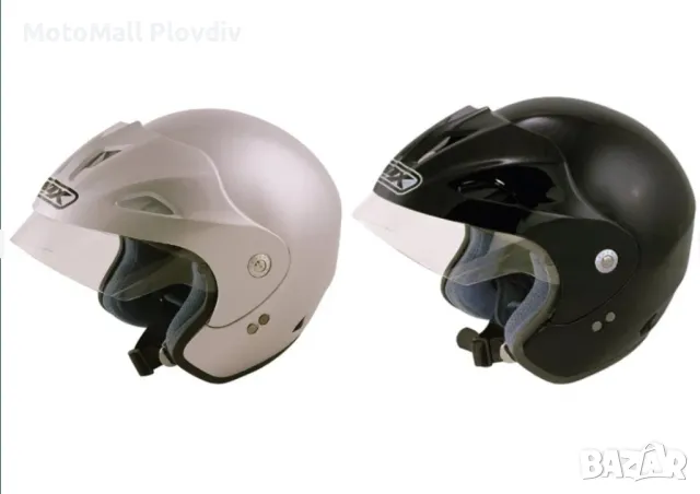 Box JX-1 отворена каска размери XS M мото каска скутер шлем за мотор, снимка 2 - Аксесоари и консумативи - 49162215