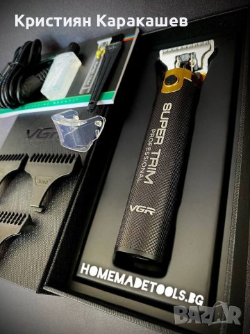 Професионален тример VGR V-082 de LUX за стайлинг с USB зареждане и 4 различни приставки, снимка 5 - Машинки за подстригване - 40198846