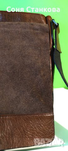 STRELLSON - Мъжкa чантa за през рамо - естествена кожа, снимка 12 - Чанти - 42115110