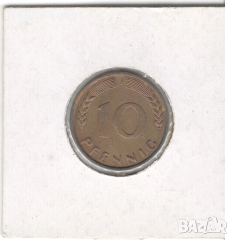 Germany-10 Pfennig-1950 J-KM# 108, снимка 4 - Нумизматика и бонистика - 52540588