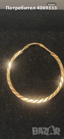 1 бр Руска златна  обица 583 , снимка 5 - Обеци - 50414426
