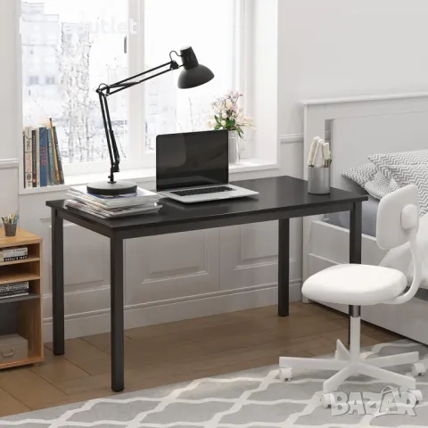 ПРОМОЦИЯ Компютърно бюро / маса в черно LD-AC120-BW, снимка 2 - Бюра - 50095687