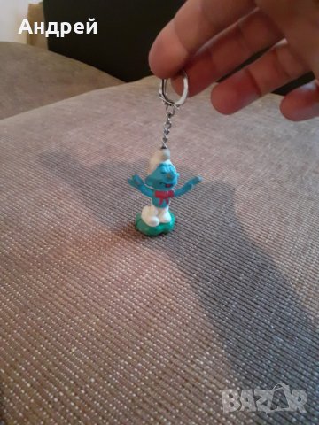 Стар ключодържател Смърф, снимка 3 - Други ценни предмети - 29607273